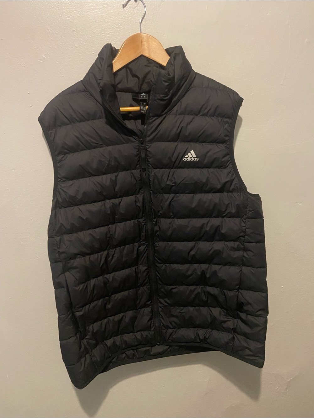 adidas Black Quilted Puffer Vest
